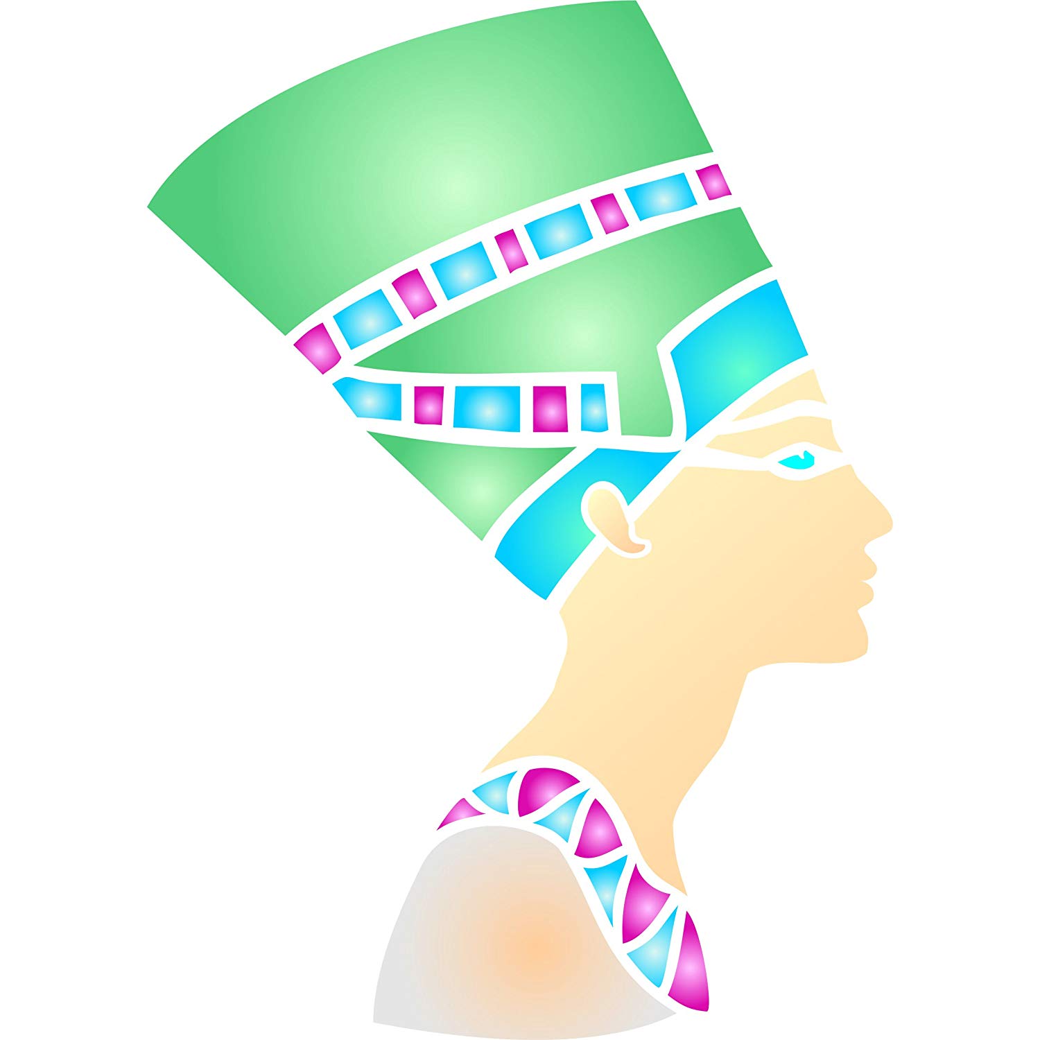 1500x1500 Nefertiti Stencil