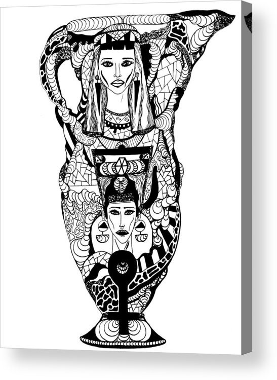 547x750 amphora of cleopatra and nefertiti acrylic print