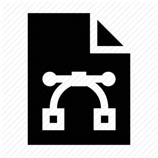 512x512 Document, Draw, Drawing, File, Vector Nodes Icon