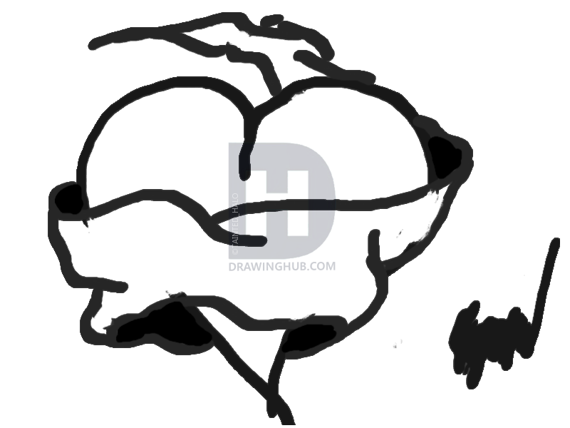 800x600 Negative Heart Drawing