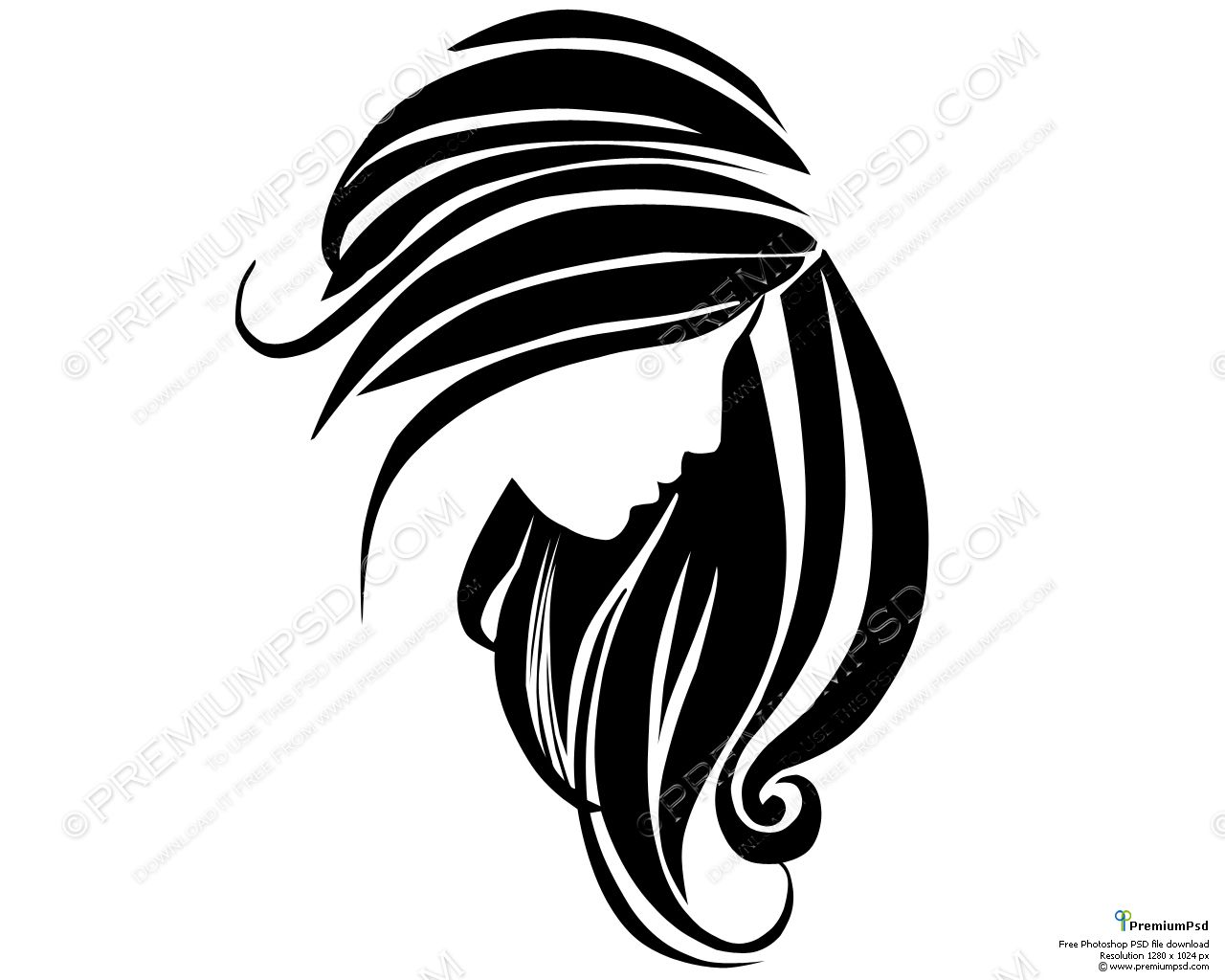 1280x1024 Love The Use Of Negative Space With The Hair Logos, Identity