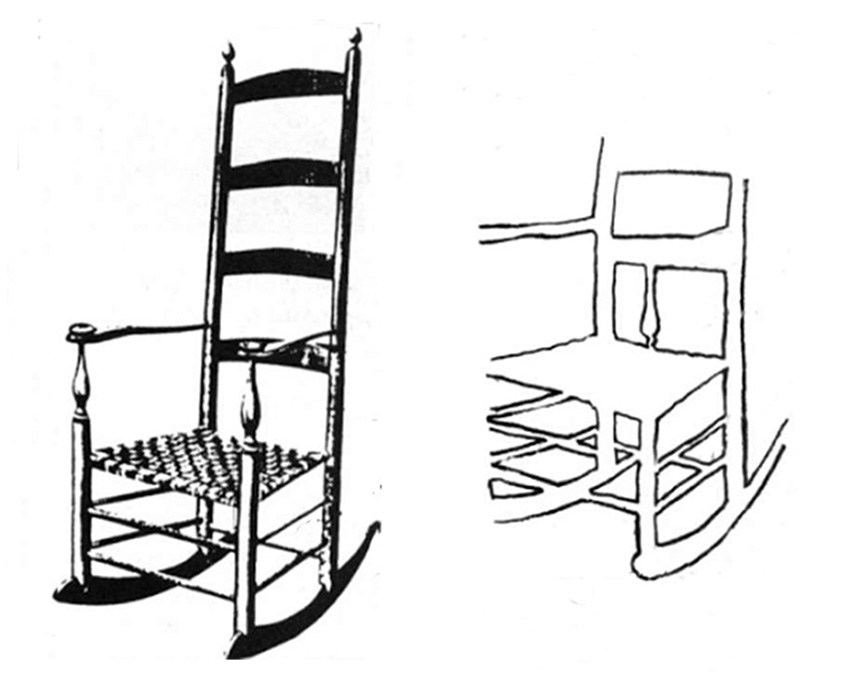 866x700 X Chair With Negative Shapes + Drawing The Painting School