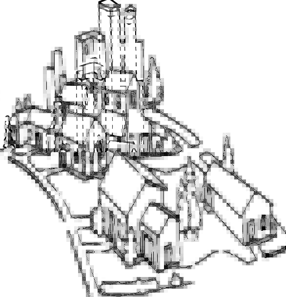 586x609 Neighborhood Drawing Urban Community For Free Download