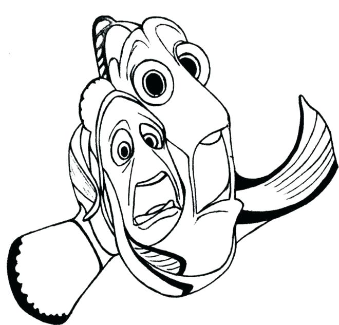660x633 Nemo Coloring Sheets Finding Dory Drawing Coloring Sheet Sheets Free