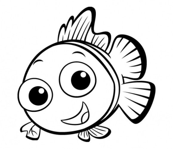 580x501 Finding Nemo Image Drawing Drawing Skill