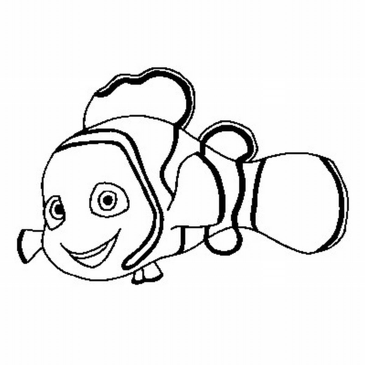 1200x1200 Drawing Nemo Fish Coloring Image