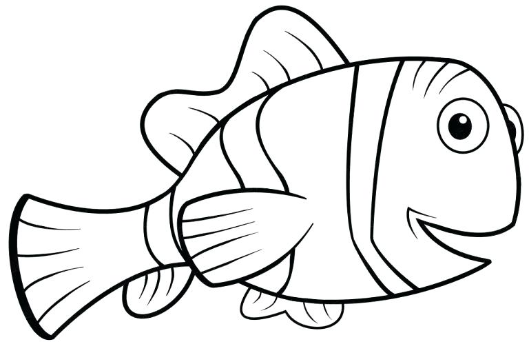 768x499 Drawing Of Nemo The Fish Medium Size Of Coloring Pages Tremendous