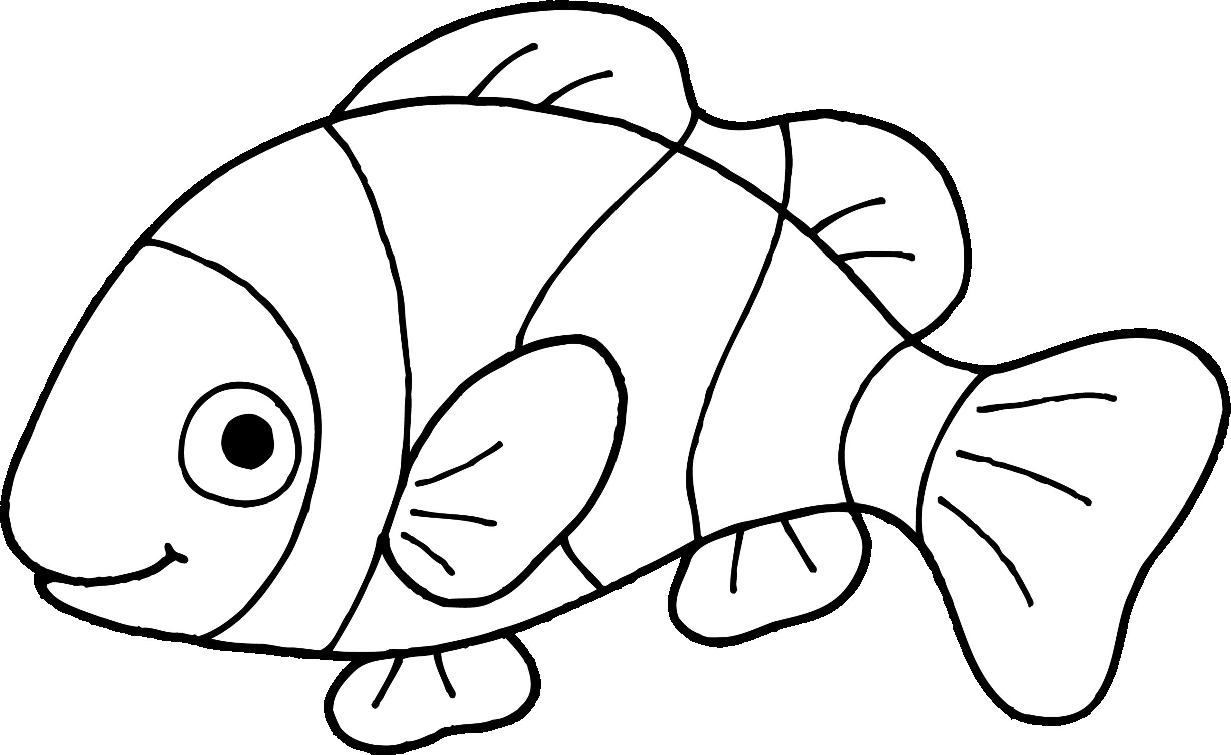 2458x1507 How To Draw Nemo Nemo Outline