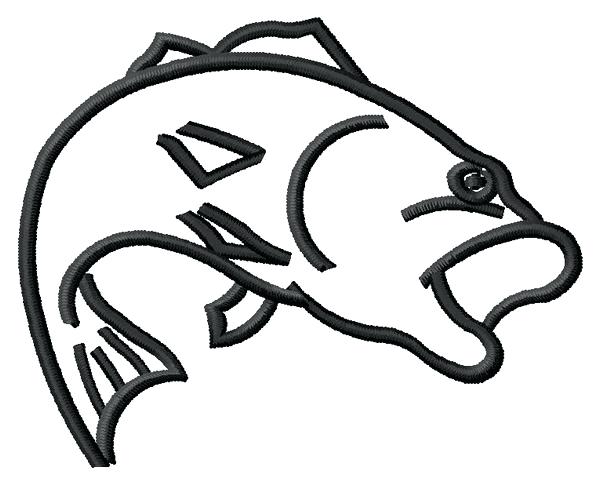 600x485 fish outline image bass fish outline nemo fish images outline