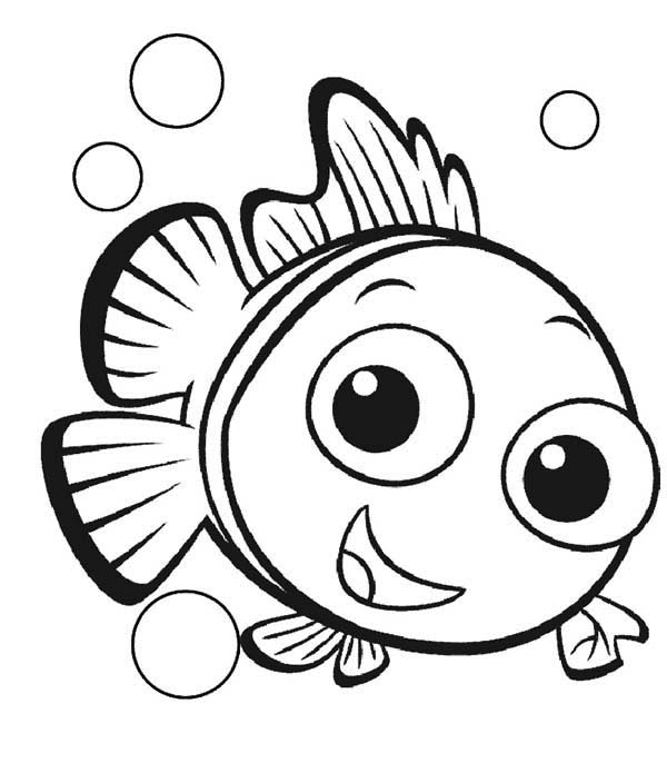 Baby Dory Finding Dory Coloring Pages - Coloring and Drawing