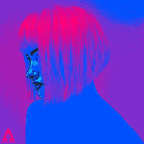 474x474 Beautiful Neon Art Drawing