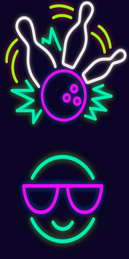 256x512 Neon Drawing