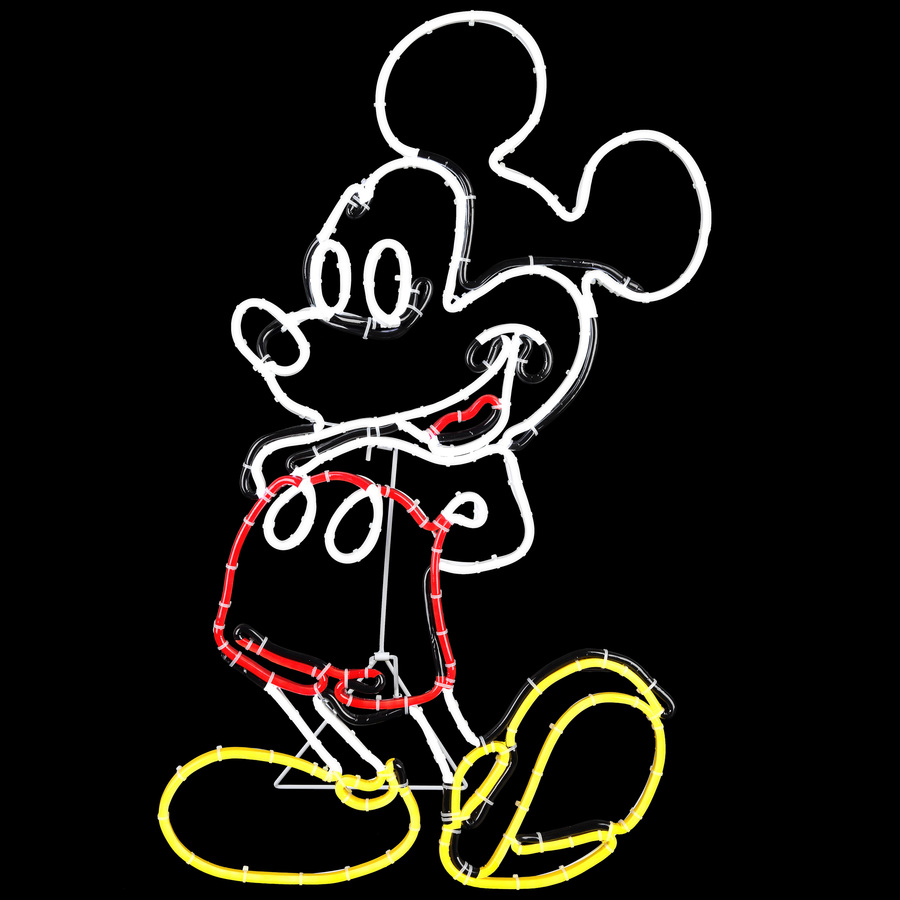 900x900 Disney Pre Lit Mickey Mouse Sculpture With Constant Multicolor Led