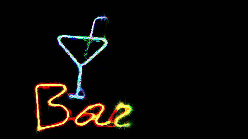 852x480 Martini Drawing Stock Video Footage