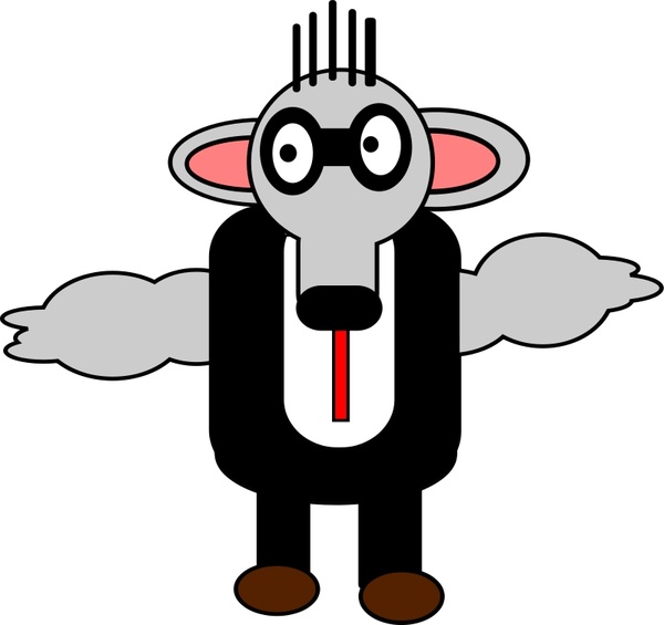 600x565 Nerd Elephant Free Vector In Open Office Drawing