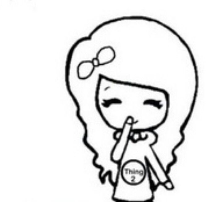 720x653 Template Girl Chibi Nerd Drawing