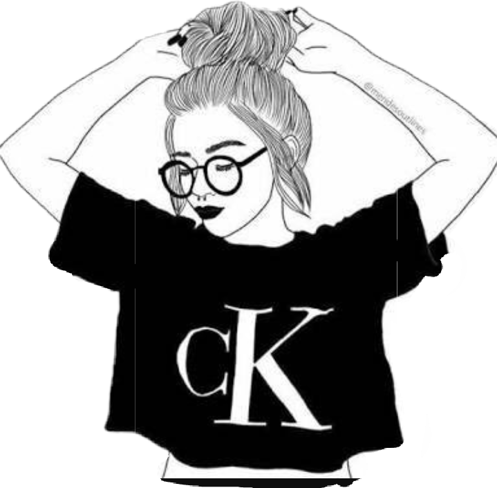 719x706 Collection Of Free Drawing Girl Nerd Download On Ui Ex