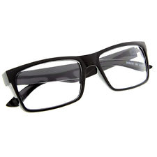 225x225 eyewear clear lens glasses black frame unisex men's women's nerd