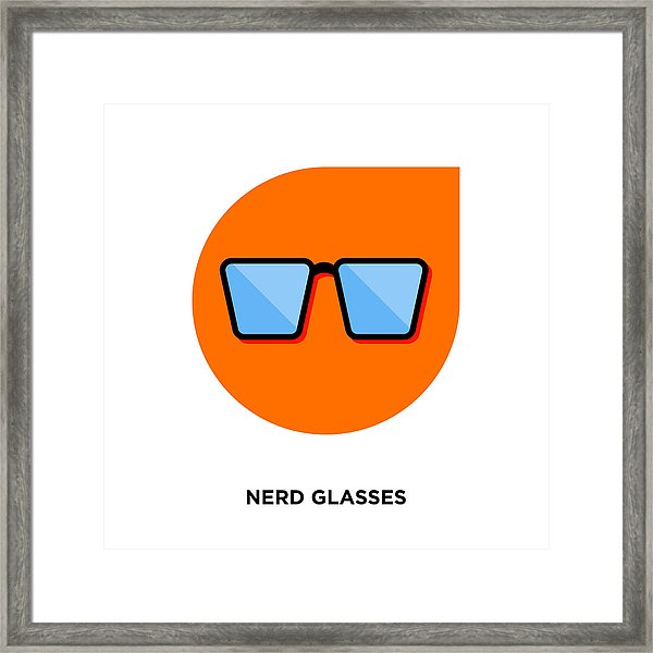 600x600 Nerd Glasses Icon Isolated On White Background For Your Web