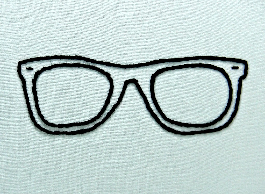 1023x749 Nerdy Glasses Embroidery Hoop Art Hand Embroidered