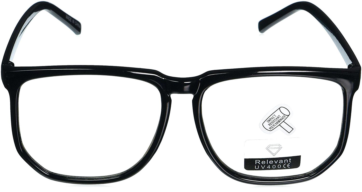 1500x797 glasses drawing large square clear lens black frame wayfarer nerd