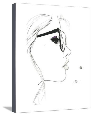 392x488 that nerdy girl stretched canvas print