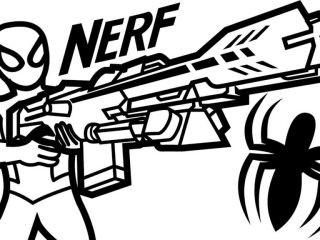320x240 Nerf Gun Coloring Pages Davis