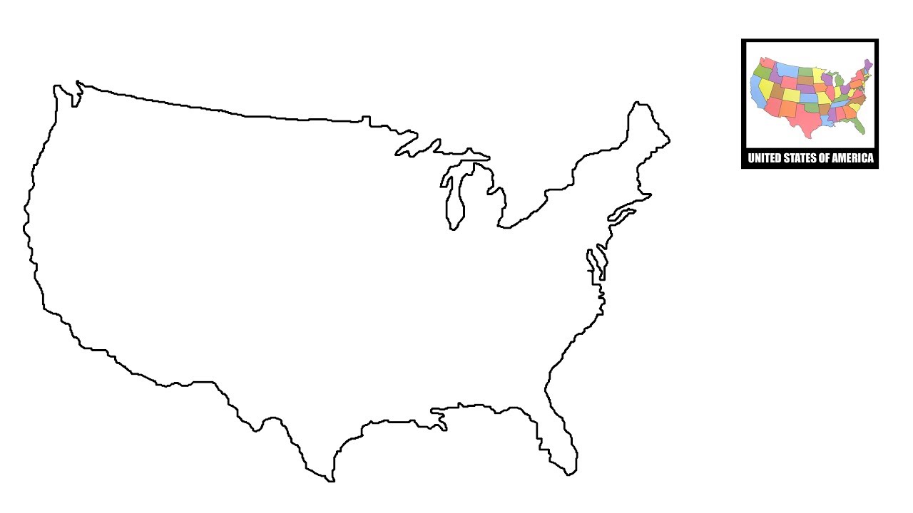 1280x720 United States Map Drawing