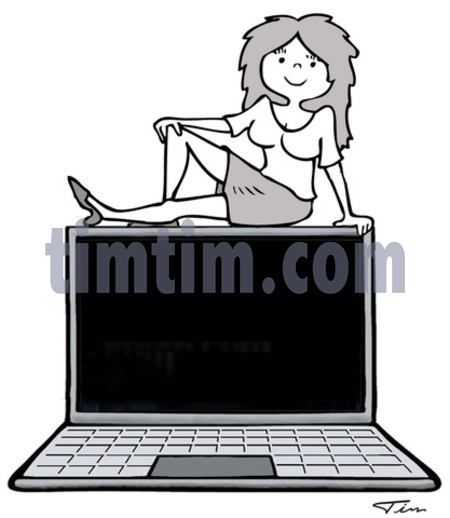 450x518 Free Drawing Of A Computer For You Bw From The Category Business