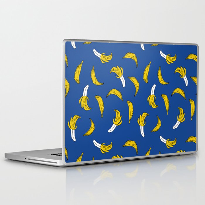 700x700 Banana Pattern Blue Print Cute Minimal Bananas