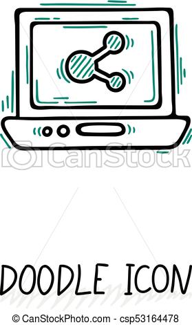 279x470 Doodle Laptop Icon Illustration Netbook, Ultrabook Doodle