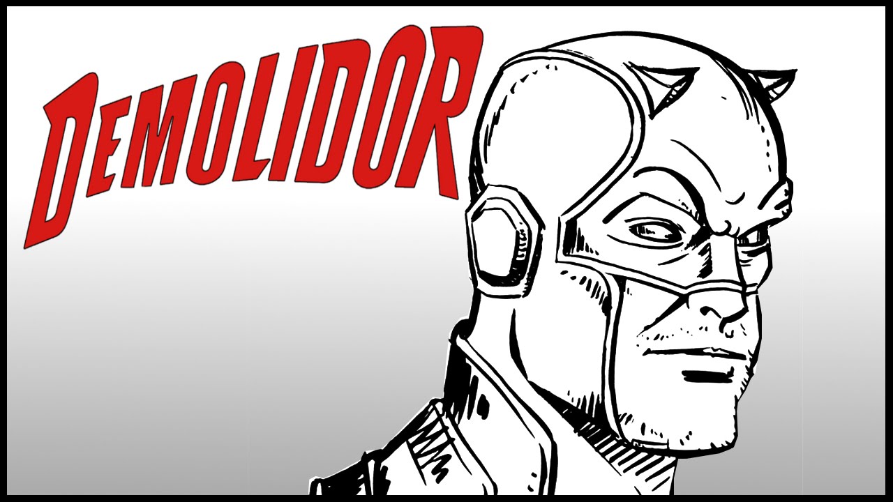 1280x720 desenhando o demolidor do netflix