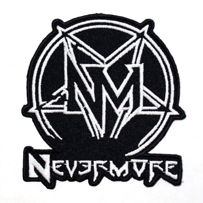 794x794 Nevermore Pentagram Embroidered Sew Or Iron On Patch Etsy