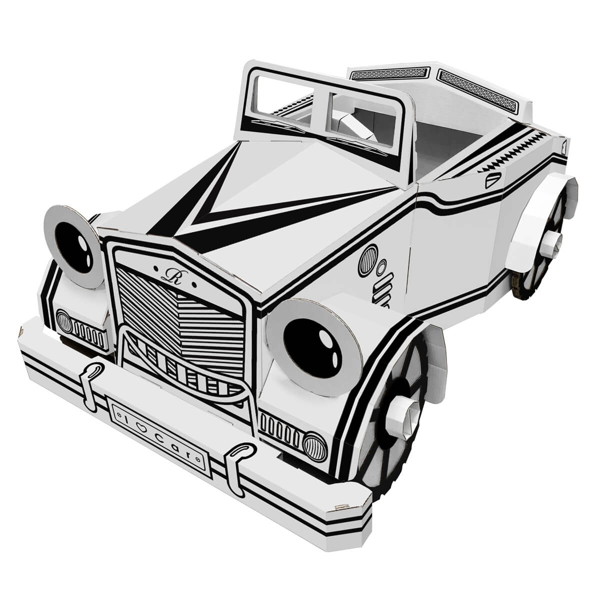 1200x1200 Cardboard Wearable Toy Car
