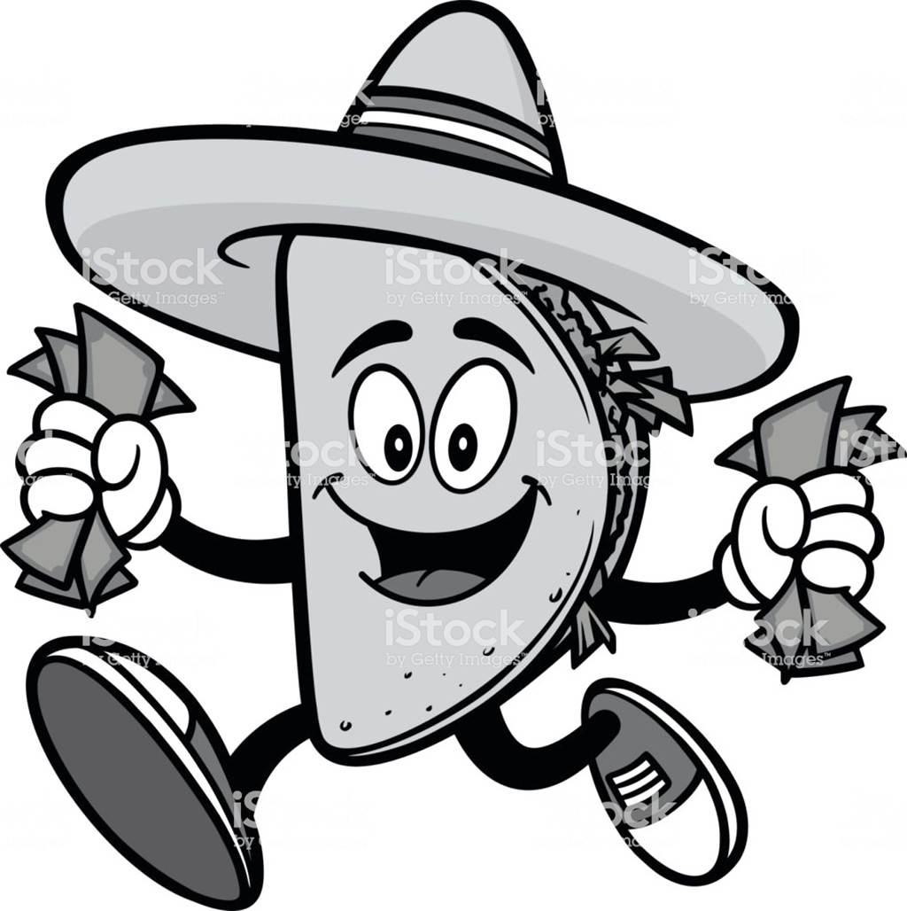 1024x1028 New Taco Clipart With Money Hand Drawing
