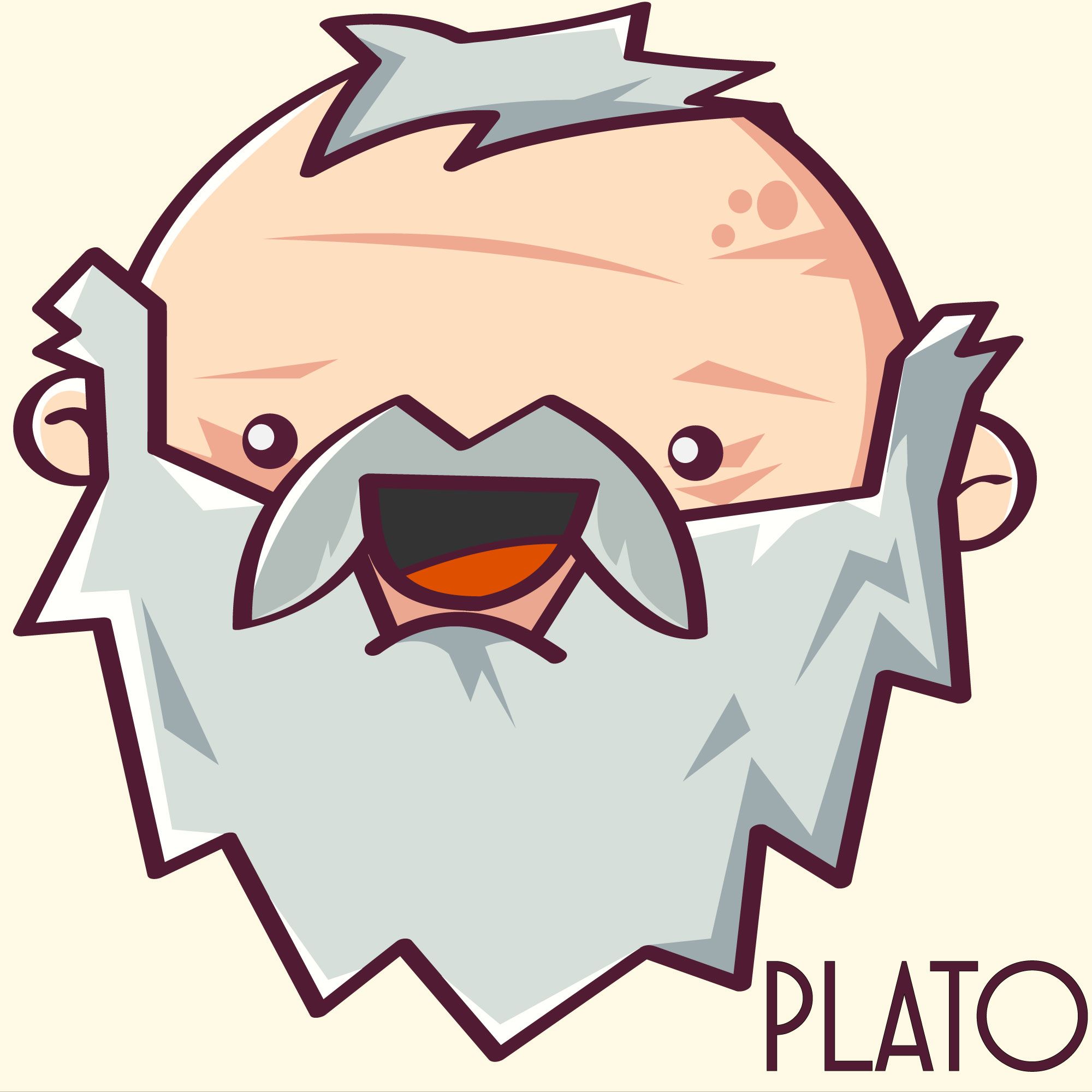 2000x2000 Smiling Plato! New Drawing Available On My Online Shops