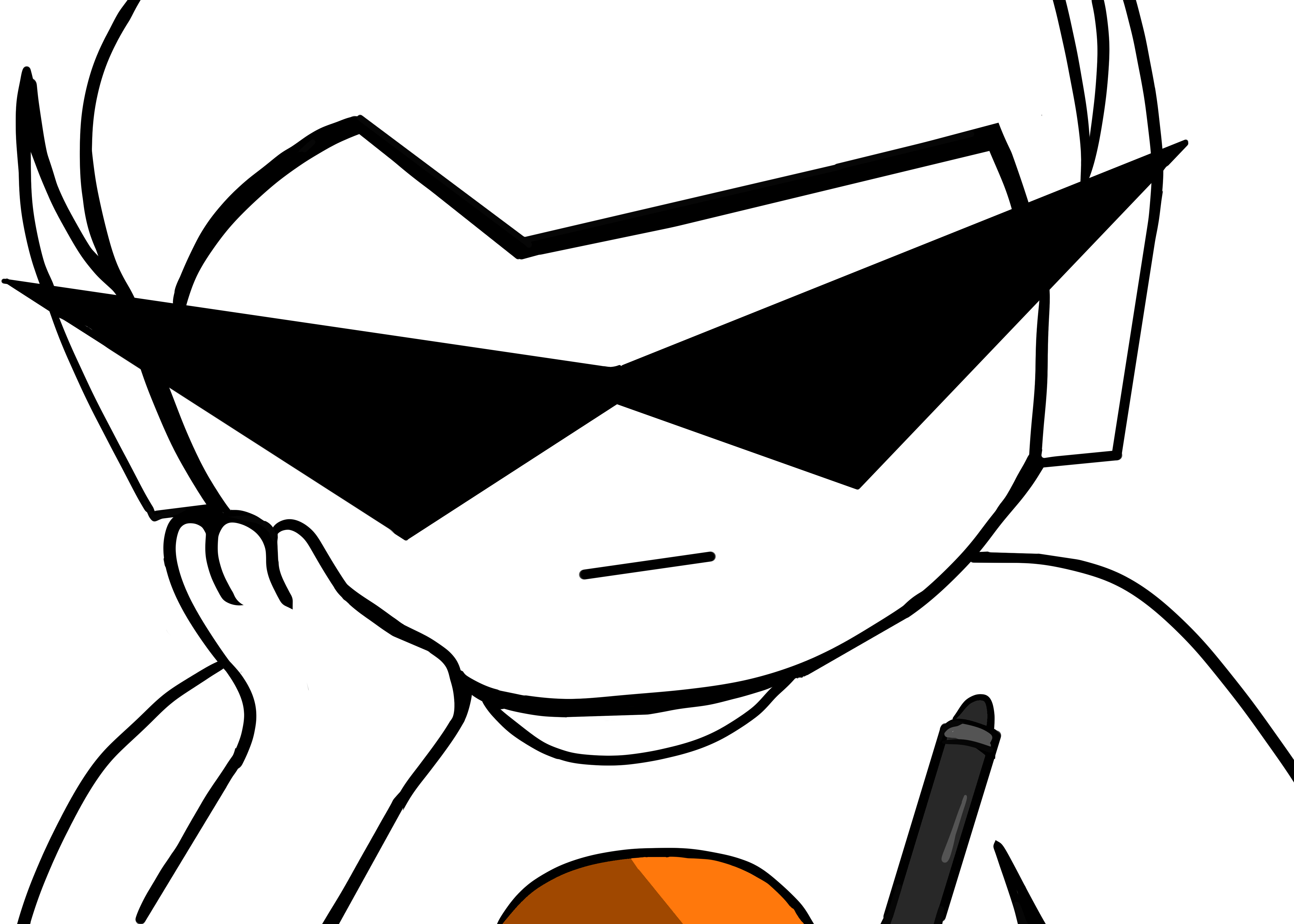 5040x3600 Tried To Draw Dirk With My New Drawing Tablet Homestuck