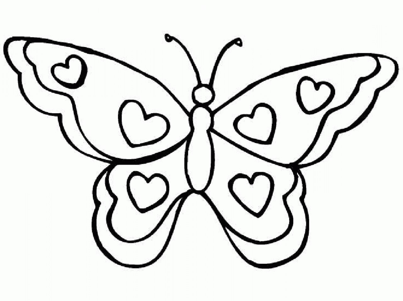 1282x960 Easy Butterflies To Draw