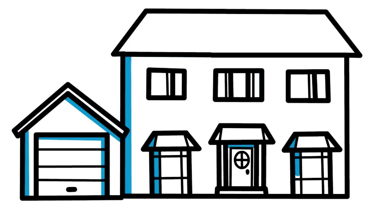 1280x720 Awesome How To Draw A House Awesome And Easy Way For Everyone