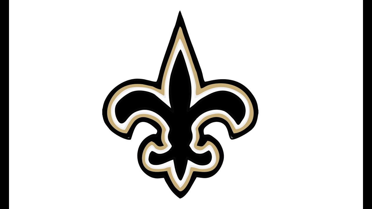 1280x720 como desenhar o escudo do new orleans saints
