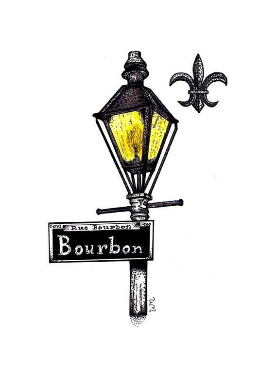 570x771 New Orleans French Quarter Bourbon Street