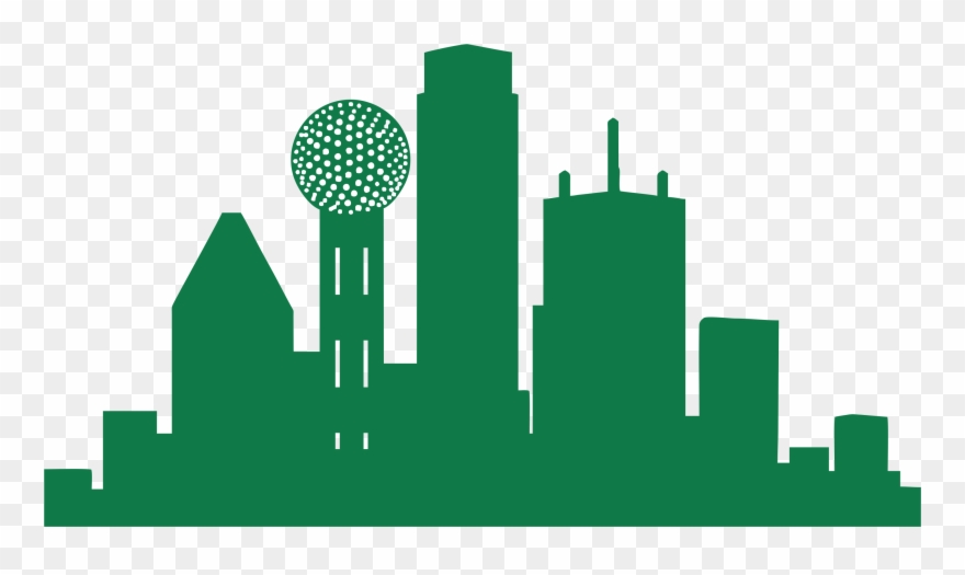 880x525 Dallas Skyline Clipart Free