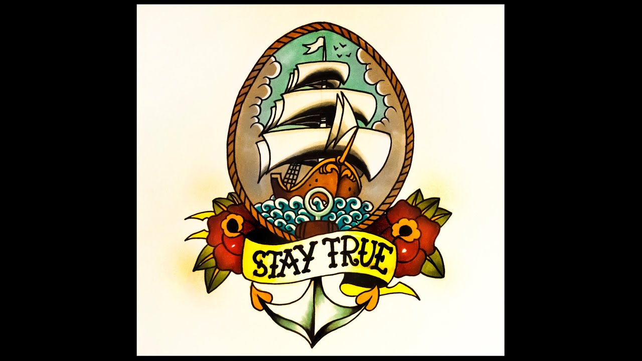 1280x720 How To Draw An Old School Ship Tattoo Flash Design, With Roses