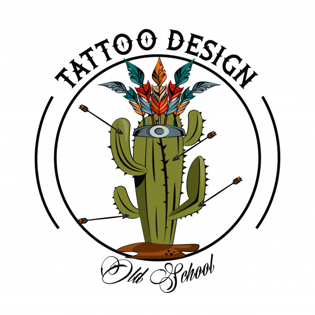 626x626 Tattoo Design With Old School Drawings Vector Premium Download