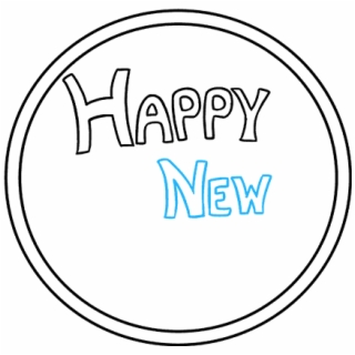 320x320 Hd How To Draw Happy New Year