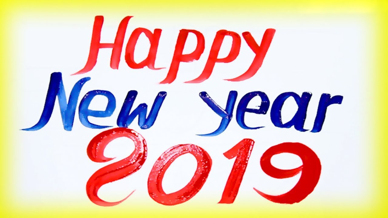 1280x720 Happy New Year Drawing