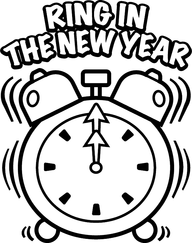 645x814 Happy New Year Coloring Pages Kids Free Printable Coloring