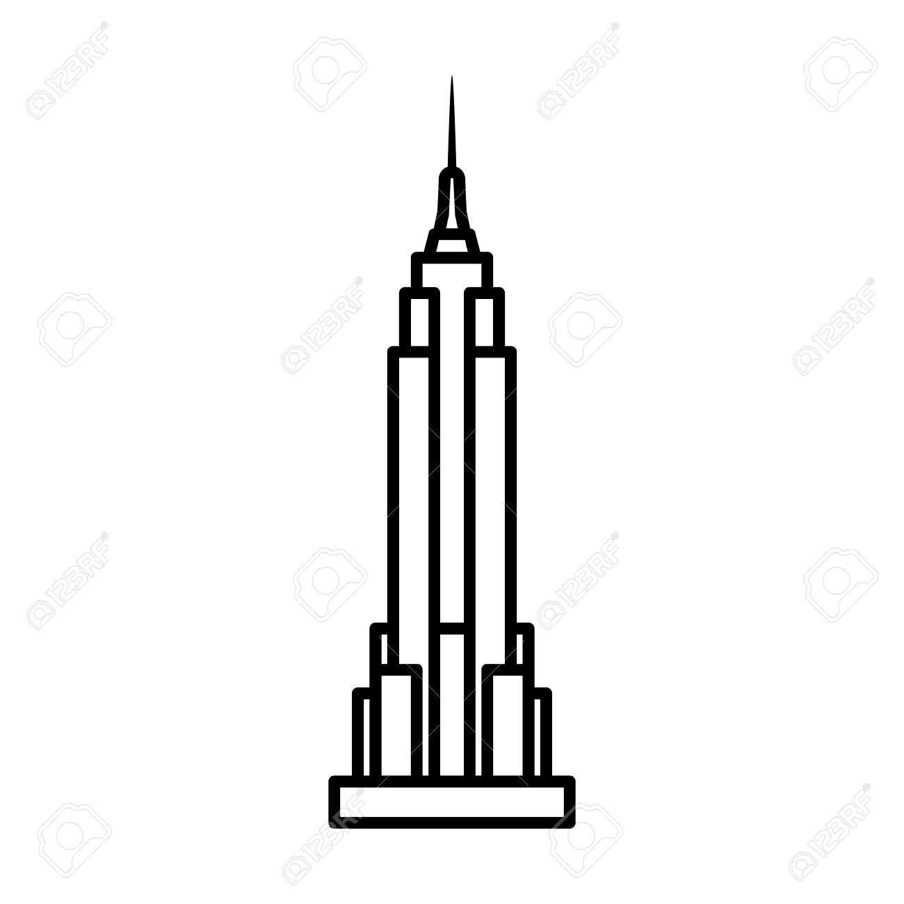 New York Buildings Drawing
