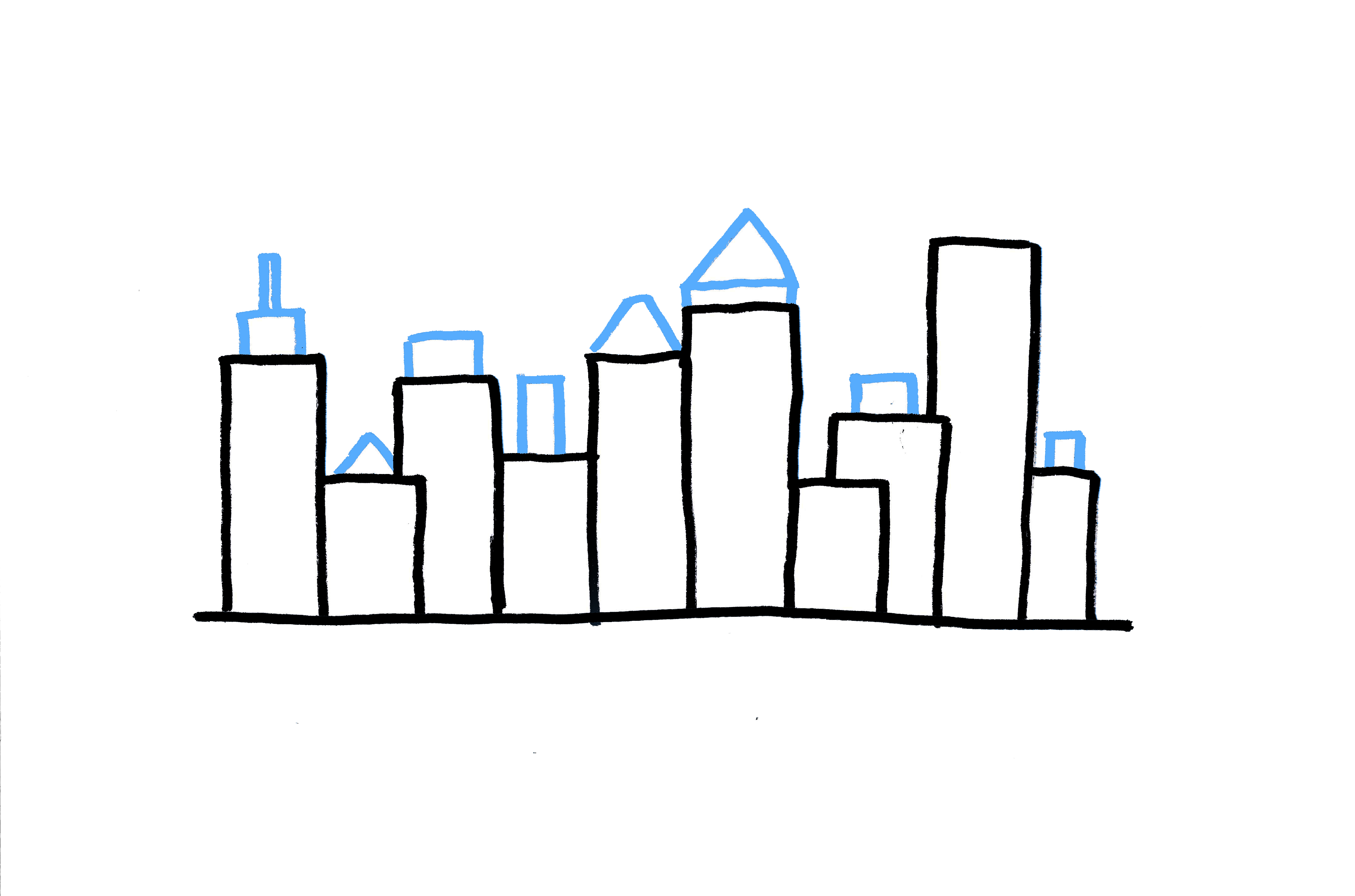 4400x2911 How To Draw A City Skyline Ways