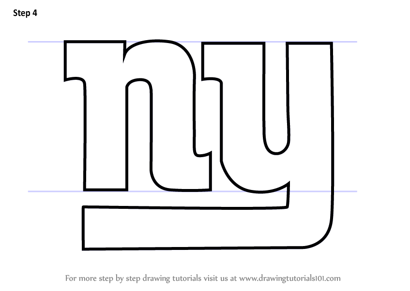 847x602 Learn How To Draw New York Giants Logo